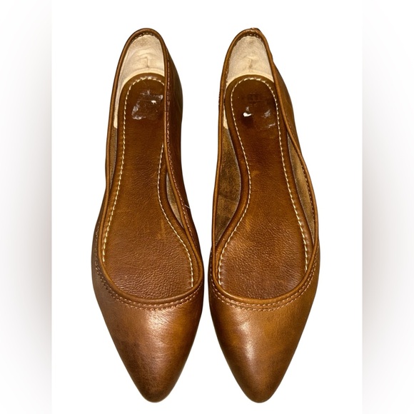 Frye Tan Leather Heather Ballet - Picture 3 of 6